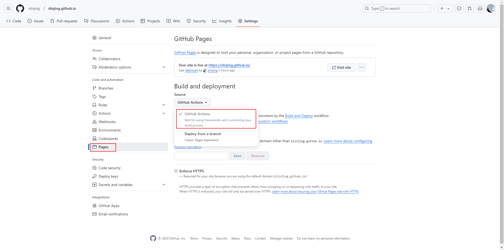 Jekyll + Chirpy + GitHub Pages 搭建博客 | slinjing
